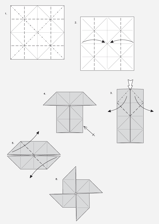 Wiatraczek origami