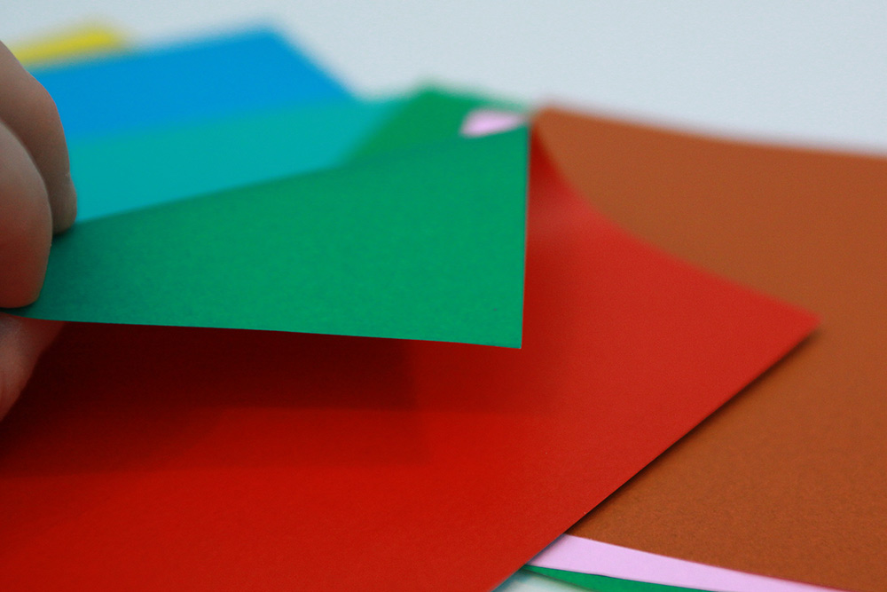 Papier origami dwukolorowy